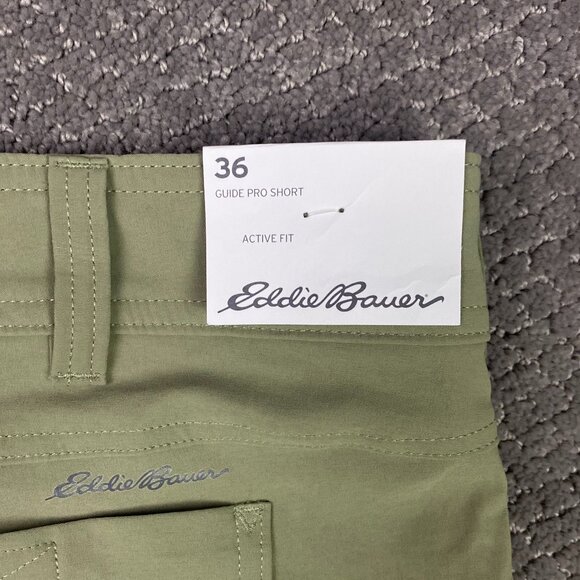 Eddie Bauer First Ascent Guide Pro Shorts Men's 36 Green Khaki Olive Hiking NWT - Picture 6 of 16